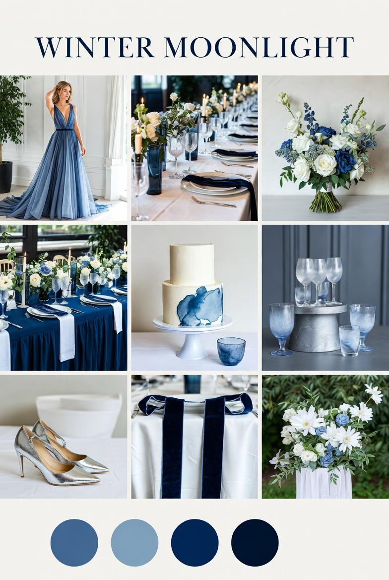 Mood board Winter Moonlight